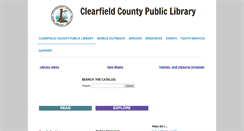 Desktop Screenshot of clearfieldcountylibrary.org