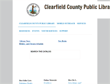 Tablet Screenshot of clearfieldcountylibrary.org
